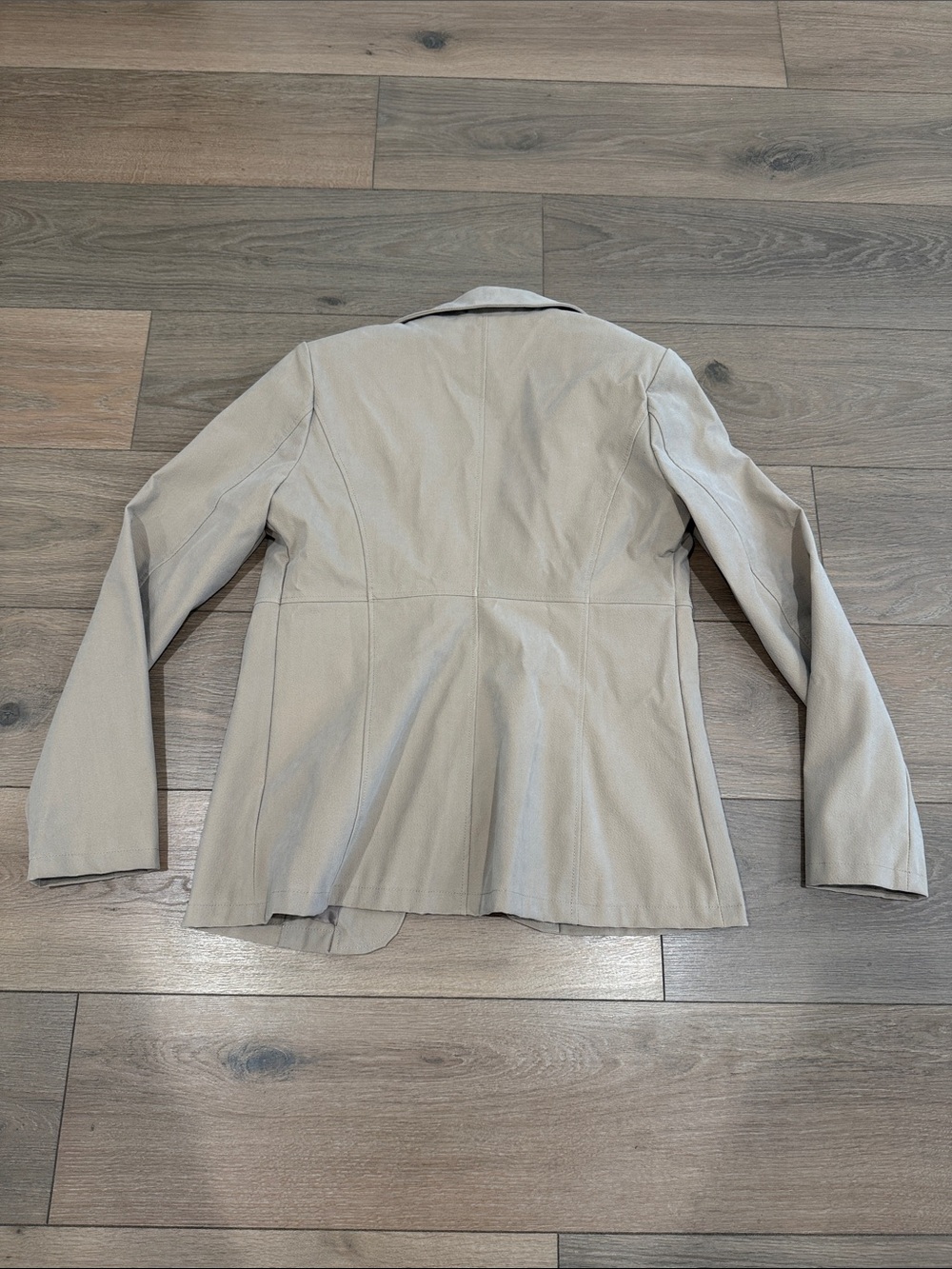 URBAN OUTFITTERS Beige Noa Faux Suede Tie-Front Business Jacket Blazer Size M - Picture 3 of 9